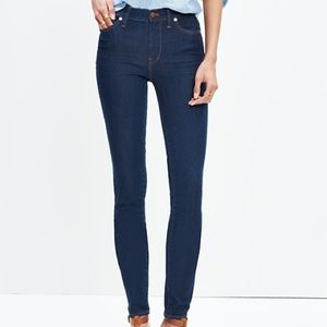 madewell high riser skinny skinny 9” jeans